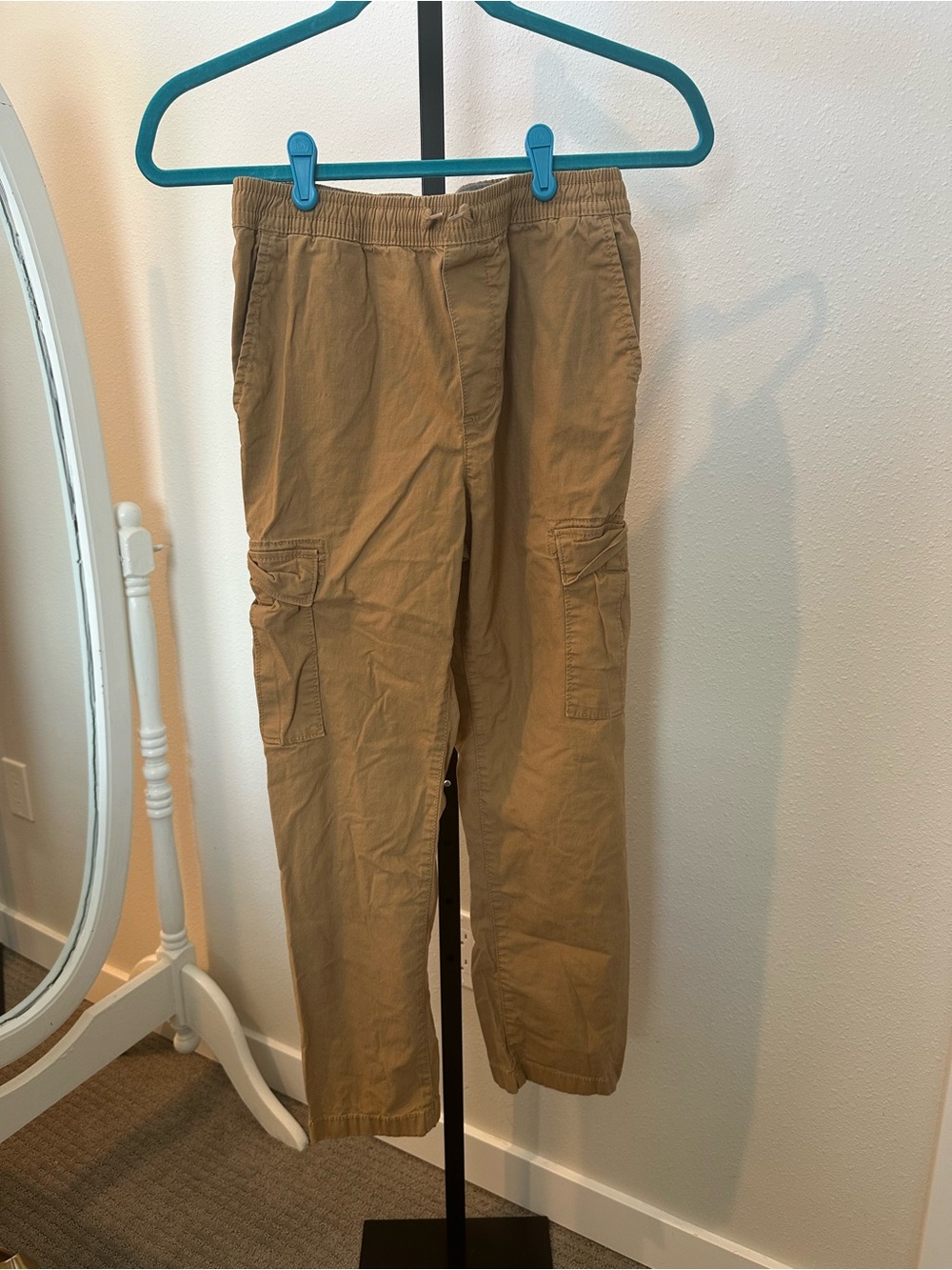 OshKosh B'gosh Boys' Khaki Cargo Pants - Elastic Waist